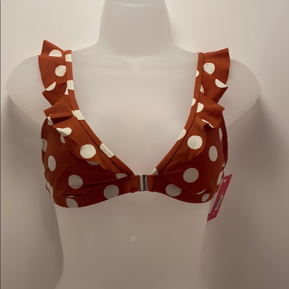 Polka dot bikini top size medium